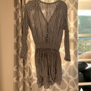 Rails beach blue and white striped dress